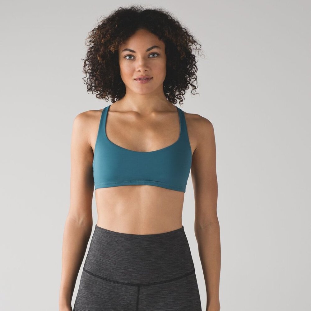Lululemon Blue/Teal Free to Be Bra - Size 6 - Picture 1 of 7